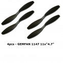 GEMFAN Carbon Nylon 11x4.7" 1147 Propeller for MultiCopter 2 Pairs - Free Ship